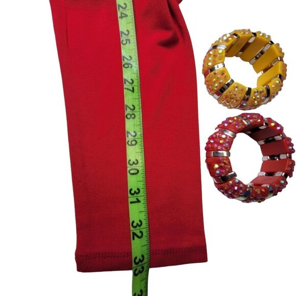 RED Pull On Leggings for Kids or Teens or Petite Body Size - Size S - Picture 10 of 10